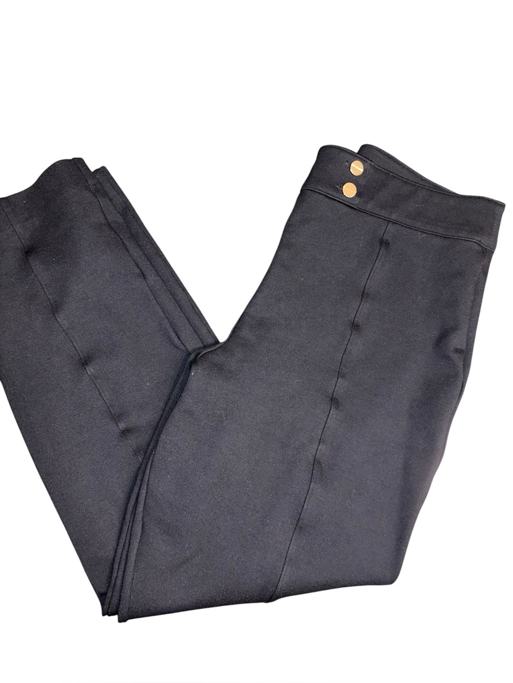 SPANX The Perfect Pant Button Tapered Ankle Black Size L